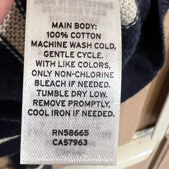 Wallin & Bros Sweater Mens Medium Cardigan Striped Blue Sz.XL - Picture 4 of 5